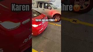 Deutsche Karen sogar auf der Fähre nach Marokko😅 car cars funny comedy [upl. by Euhsoj]