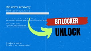 Bitlocker Recovery Key  bitlocker unlock without password and recovery key  bitlocker [upl. by Alad]