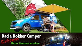 👍 Dachzelt Overland auf und Abbau auf Dacia dokker Camper für 4 Personen 🇩🇪 Deutsch [upl. by Mayworm]