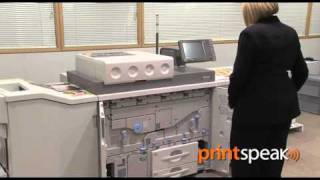 Quick Demo Ricoh Pro C901 digital press [upl. by Malha]