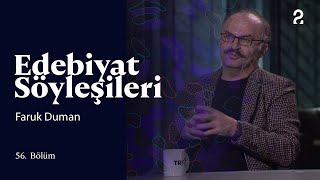 Edebiyat Söyleşileri  Faruk Duman  56 Bölüm trt2 [upl. by Notaek585]