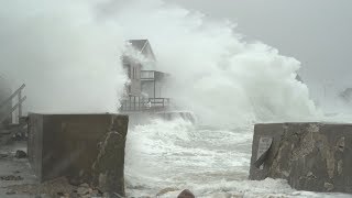 Extreme Storm Surge BLASTS Scituate MA at high tide  322018 [upl. by Sparky]