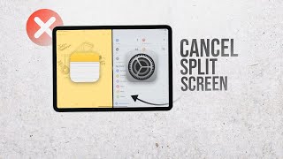 How to Cancel Split Screen on iPad tutorial [upl. by Carin]