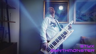 JS Bach Arioso Cantabile Symphony BWV 156 on Keytar Roland AX 7 [upl. by Hanford]