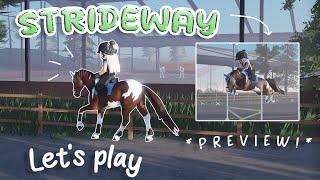 Playing Strideway for the first time  Check it out with me  preview of the game EXCITING [upl. by Gideon]