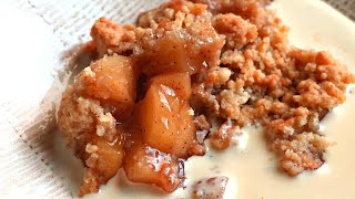 How To Make The Best Apple Crumble  Quick and Easy Apple Crumble Recipe  Homemade Apple Crumble [upl. by Anilrats986]