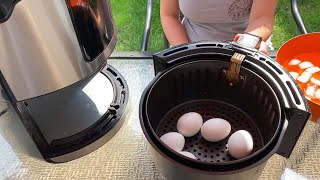 Air Fryer Hard Boiled Eggs Recipe  How To Cook Eggs In The Air Fryer [upl. by Godiva982]