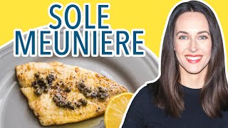 Sole Meuniere  How to Cook Fish  Quick Easy Classic Fish Recipe with Meuniere Sauce [upl. by Meehyrb237]