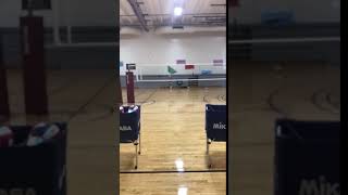 Serving Volleyball Drills Target Practice Serving Down The Line [upl. by Nylrahc]