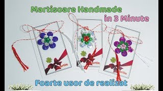 Martisoare Handmade Cum sa faci un martisor in 3 minute 10 [upl. by Ruhtracm775]