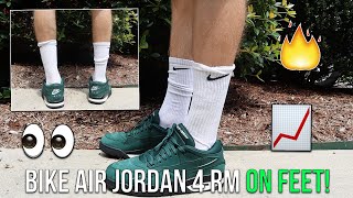 EASY TO ROCK BIKE AIR JORDAN 4 RM NIGEL SYLVESTER quotGRANDMAS DRIVEWAYquot ON FEET REVIEWUNBOXING [upl. by Ib]