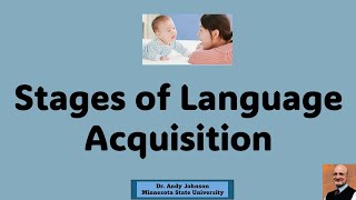 STAGES OF LANGUAGE ACQUISITION [upl. by Irelav54]