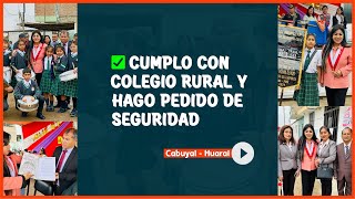 Cumplo con el colegio de Cabuyal y hago pedido de seguridad  Huaral [upl. by Lemmy]