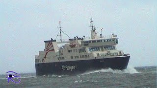 AlsFærgen Ferry MF Fynshav arrives FynshavAls Oktober 2015  A storm came on [upl. by Luzader]