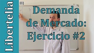 Ejercicio Demanda de mercado con demandantes diferentes  Microeconomía  Liberteliaorg [upl. by Dawna]