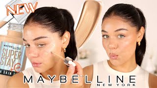 NEW✨MAYBELLINE SUPERSTAY SKIN TINT REVIEW  WEAR TEST OILY SKIN TESTED [upl. by Cochard755]