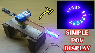 POV Display  How to make Spinning Display  Sdev Electronics [upl. by Santana]