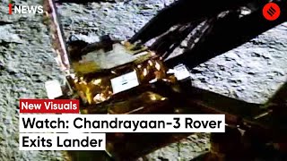 Chandrayaan3 Fresh Visual This Is The Moment When Rover Exited The Lander  ISRO Moon Mission [upl. by Nivlam]