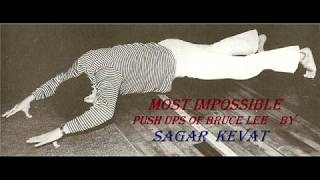 Bruce Lee 李小龍 The Hardest Push Up Ever 2 fingerboth hand [upl. by Riesman]