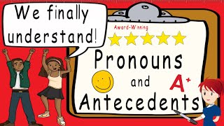 Pronouns and Antecedents  What is a Pronoun and Antecedent  Award Winning Teaching Video [upl. by Aramaj]