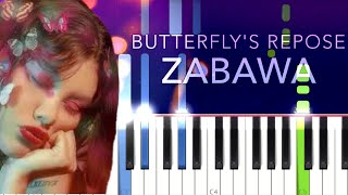 Butterflys Repose by Zabawa Piano Tutorial [upl. by Kono]