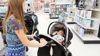 Shopping for Reborn Baby Stroller for My New Reborns [upl. by Anetsirhc473]