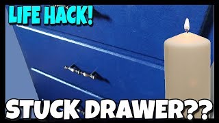 How To Get A Stuck Drawer Open  HACK 📍 How To With Kristin [upl. by Lemmor277]