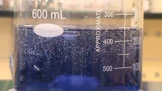 yellow and blue oscillating chemical reaction [upl. by Norene321]