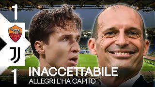 ALLEGRI NON PUOI AVERLO DETTO DAVVERO  4 PARTITE ALLA FINE  ROMA JUVENTUS 11 [upl. by Ednargel]