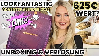 KRASS 🤯 LOOKFANTASTIC ADVENTSKALENDER 2023  UNBOXING amp VERLOSUNG [upl. by Carling]