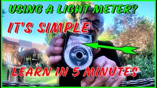 Learn how to use a light meter for film photography in 5 minutes [upl. by Ludwog]