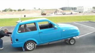 reliant robin towing dolly trial  enthusiastic [upl. by Alyworth]