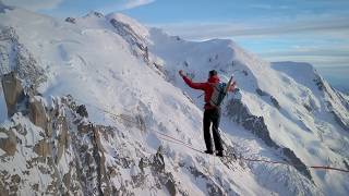 La Flamme Olympique de Paris 2024 portée au sommet de laiguille du Midi à ChamonixMontBlanc [upl. by Byram]