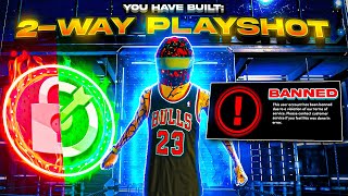 NEW quot2WAY PLAYSHOTquot BUILD IS GAMEBREAKING IN NBA 2K22 DEMIGOD BEST BUILD NBA 2K22 [upl. by Eerahs]