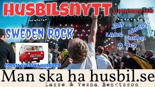 Husbilsnytt 8  Sweden Rock festival  vatten o svartvattenstation i Smedjebacken o mycket mer [upl. by Moia252]