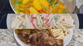 Jamaican Steam Fish Rasta Pasta with Shrimp  Steam Fish Recipe 2024 [upl. by Piefer399]