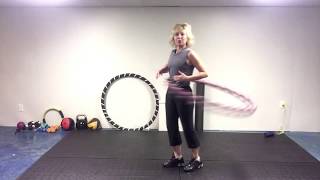 Basic Weighted Hula Hoop Beginner Technique [upl. by Suirad]