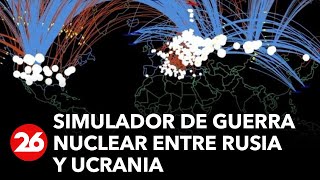 Simulador muestra como sería una guerra nuclear entre Rusia y Ucrania [upl. by Turpin385]