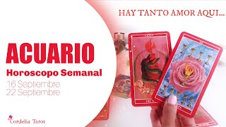 ⭐️ACUARIO ESTA CONFESION DE AMOR TE DEJARA CON LA BOCA ABIERTA😮🔥 Horóscopo  Tarot Semanal Cordelia [upl. by Analart]