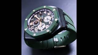 Audemars Piguet Royal Oak Offshore 44mm Green Ceramic 26405CEOOA056CA01  WATCHGUYNYC [upl. by Sanson337]