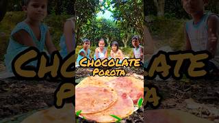 chocolate parantha shortvideo viralvideo food cooking recipe MaMeyerRannaghar1 [upl. by Annatsirhc]