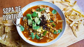 Sopa de tortilla mexicana 100 auténtica [upl. by Yusem970]