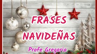 hermosas frases con mensajes navideños [upl. by Alehtse]