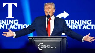 LIVE Donald Trump speaks at Turning Point summit in Florida [upl. by Enyar176]