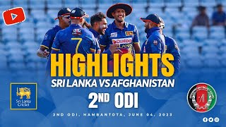 3rd ODI Highlights  Sri Lanka vs Afghanistan 2023 [upl. by Acinoev511]