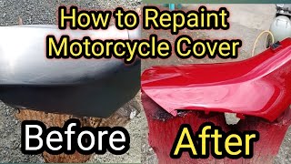 DIY  How to Paint Motorcycle Fairings  PAANO MAG REPAINT NG FAIRINGS NG MOTOR [upl. by Elata]