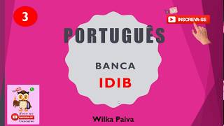 Questões de Português da banca IDIB 3 [upl. by Eiramyma]