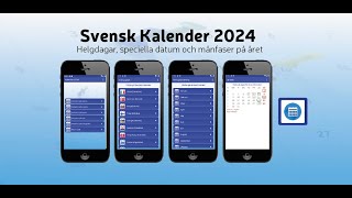 Svensk kalender 2024 [upl. by Cunningham266]