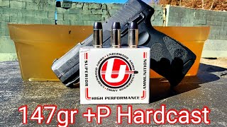 Underwood 9mm P 147gr Hardcast Ballistic Gel Test amp Review [upl. by Yoko]