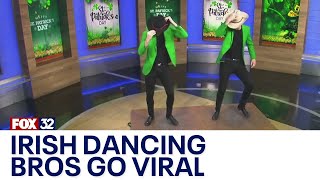 Gardiner Brothers awardwinning Irish dancers go viral [upl. by Anaer]